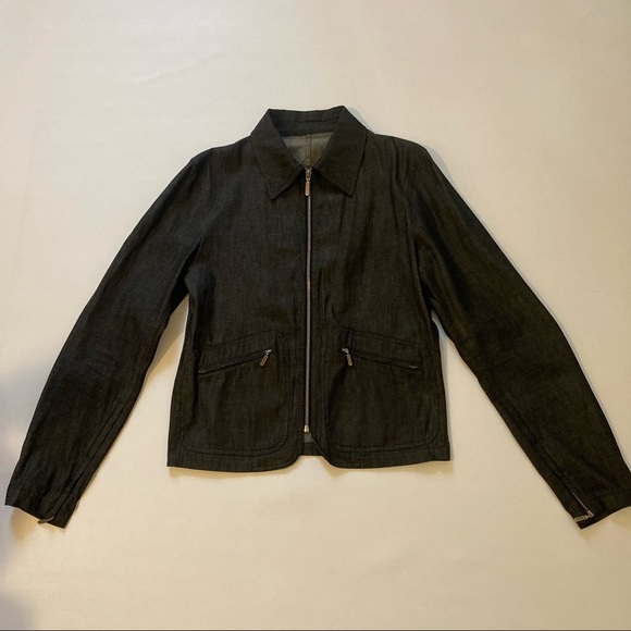 CoStume NATIONAL HOMME men’s lightweight denim jacket with zipper details - Picture 3 of 9